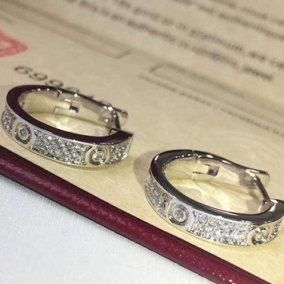 Jewelry - Small Titanium Crystal Hoops